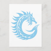 Carte Postale Dragon Styled Letter C, Dragon Alphabet, Monogram (Devant)