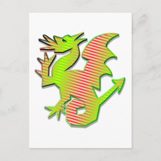 Carte Postale Dragon stylisé (Devant)