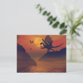 Carte postale Dragon Sunset (Debout devant)
