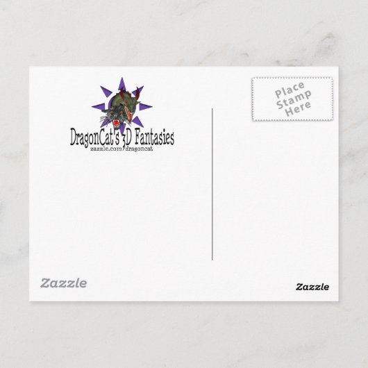 Carte postale Dragon Sunset (Dos)