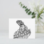Carte Postale Dragon sur le rocher (Debout devant)