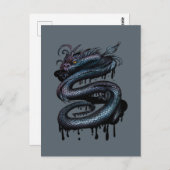Carte Postale Dragon Swirl (Devant / Derrière)