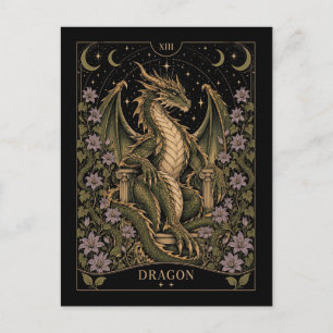 Carte Postale Dragon, Tarot Étoilé Art