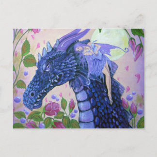 Carte Postale Dragon Tears par l'artiste Imaginaire Lori Karels