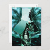 Carte Postale Dragon triste (Devant / Derrière)