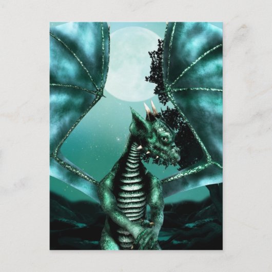 Carte Postale Dragon triste (Devant)