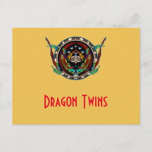 Carte Postale Dragon Twins