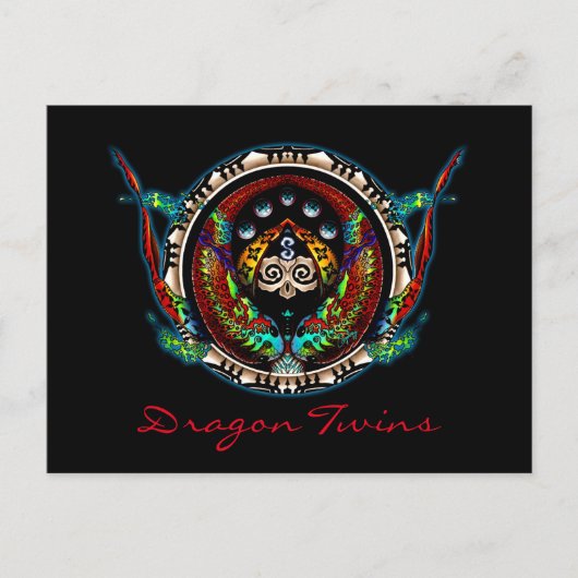 Carte Postale Dragon Twins (Devant)