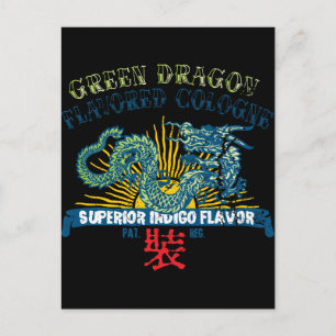 Carte Postale Dragon vert Cologne