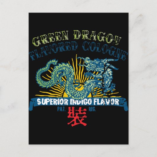 Carte Postale Dragon vert Cologne (Devant)