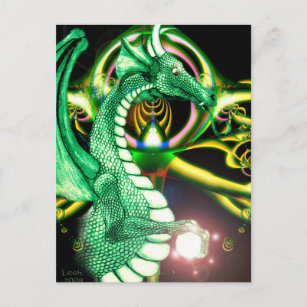 Carte Postale Dragon vert ~*Lore*~
