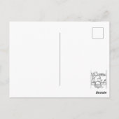 Carte Postale Dragon vert tigre blanc (Dos)
