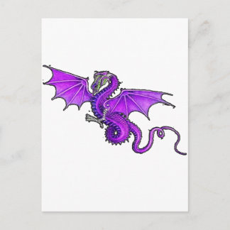 Carte Postale Dragon violet