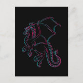 carte postale dragon volant (Devant)