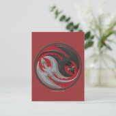 Carte Postale Dragon Yin-Yang (Debout devant)