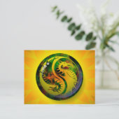 Carte Postale Dragon Yin Yang (Debout devant)