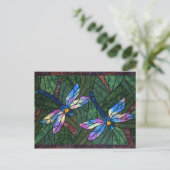 Carte Postale Dragonflies de verre (Debout devant)