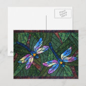 Carte Postale Dragonflies de verre (Devant / Derrière)