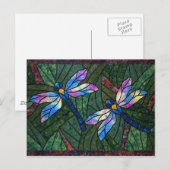 Carte Postale Dragonflies de verre (Devant / Derrière)