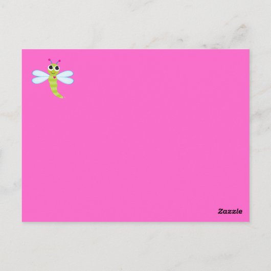Carte postale Dragonfly (Dos)