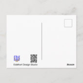 Carte Postale Dragonfly Blue Empereur avec bordure do-it-yoursel (Dos)