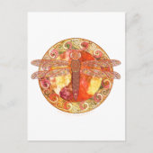 Carte Postale Dragonfly celtique chaud (Devant)