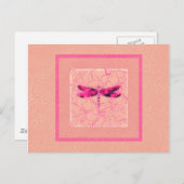 Carte Postale Dragonfly de sensibilisation au cancer du sein (Devant / Derrière)