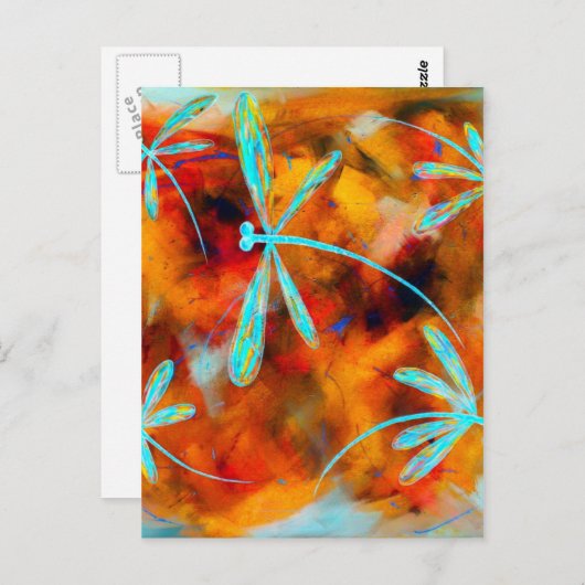 Carte Postale Dragonfly Desert Flit (Devant / Derrière)