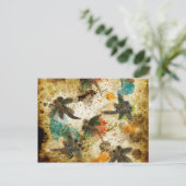 Carte Postale Dragonfly Flit Rustic Splash (Debout devant)