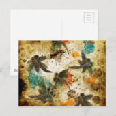 Carte Postale Dragonfly Flit Rustic Splash (Devant / Derrière)