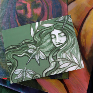 Carte Postale Dragonfly Goddess Art Dragonlies