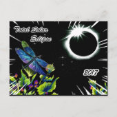 Carte Postale Dragonfly Observe the Total Solar Eclipse 2017 (Devant)