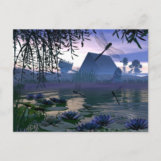 Carte postale Dragonfly Pond (Devant)