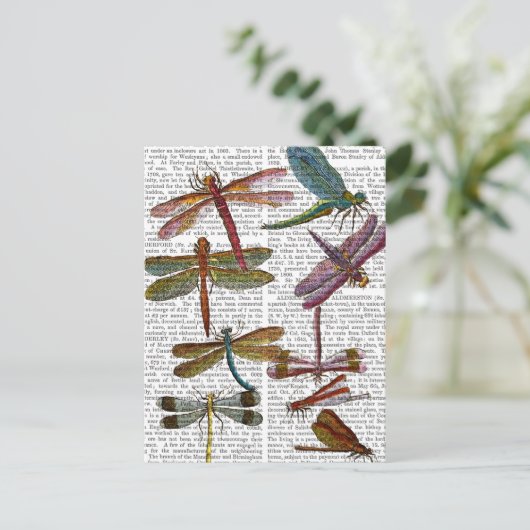Carte Postale Dragonfly Print 4 (Debout devant)