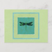 Carte Postale Dragonfly vert (Devant)