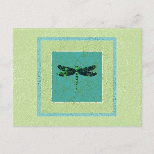 Carte Postale Dragonfly vert (Devant)