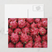 Carte Postale Dragonfruit rose empilé ensemble (Devant / Derrière)