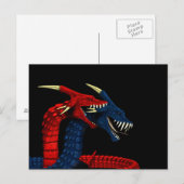 Carte Postale Dragons amoureux (Devant / Derrière)