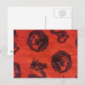 Carte Postale Dragons chinois (Devant / Derrière)