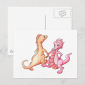 Carte Postale Dragons dansants (Devant / Derrière)
