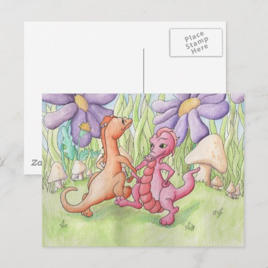 Carte Postale Dragons de danse (Devant / Derrière)