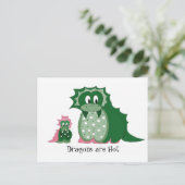 Carte Postale Dragons de dessin animé mignons (Debout devant)