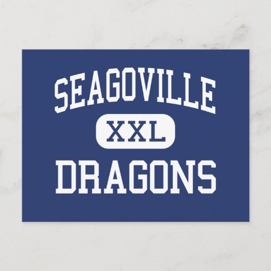 Carte Postale Dragons de Seagoville Middle Seagoville Texas (Devant)