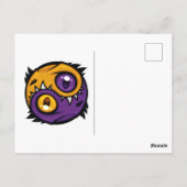 Carte Postale Dragons Yin Yang Or et Violet (Dos)