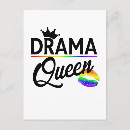 Carte Postale Drama queen | LGBTQ Pride (Devant)