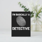 Carte Postale Drame d'enquête de détective de crime drôle Lecteu (Debout devant)