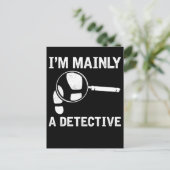 Carte Postale Drame d'enquête policière comique pour lecteur (Debout devant)