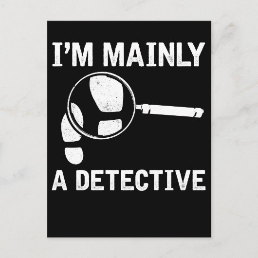 Carte Postale Drame d'enquête policière comique pour lecteur (Devant)