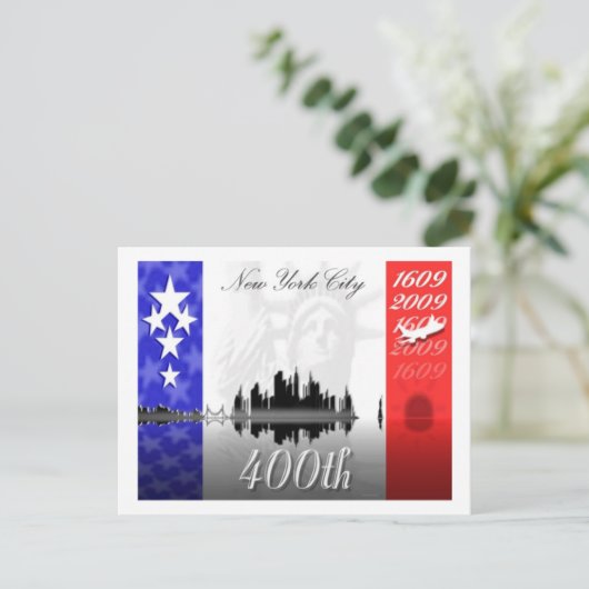 CARTE POSTALE "DRAPEAU" (Debout devant)