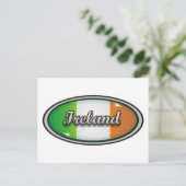 Carte Postale Drapeau 1 de l'Irlande (Debout devant)
